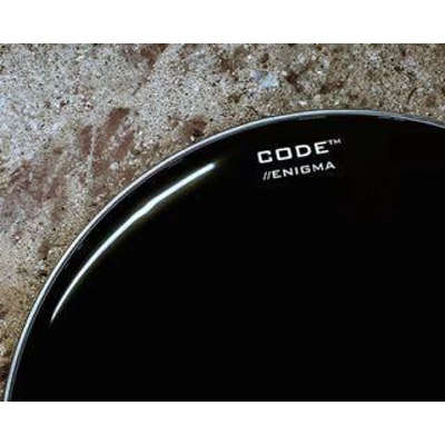 Code Enigma Black Bass Drum Resonant Head 18"