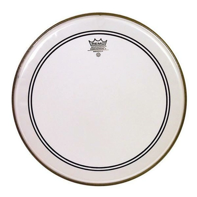 Remo Powerstroke3 Clear with Clear Dot 14"
