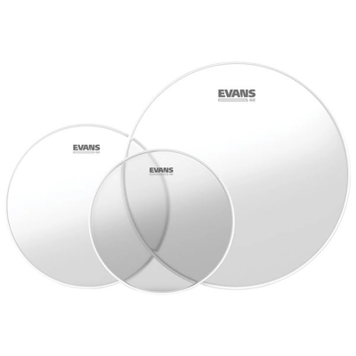 Evans G2 Clear Fusion Tom Pack 10 12 14 inch