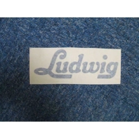 Ludwig Type Decal / Sticker - 6ins, Black Lettering