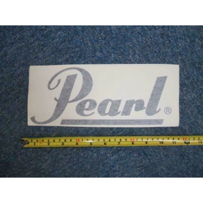 Pearl Type Decal / Sticker - Black, 11inch