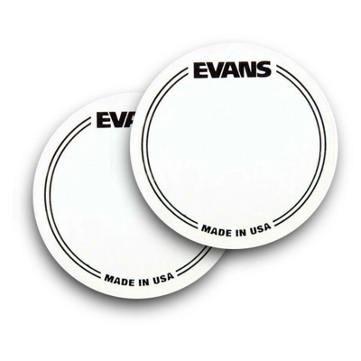 Evans Cordura Single EQ White Nylon Patch (Pack of 2)