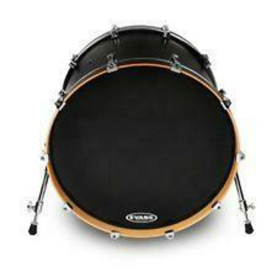 Evans 20" Resonant Black Bass Drum Head (No Port Hole)