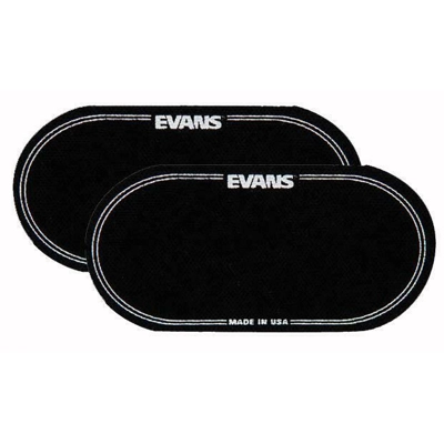 Evans Cordura Double EQ Black Nylon Patch (Pack of 2)