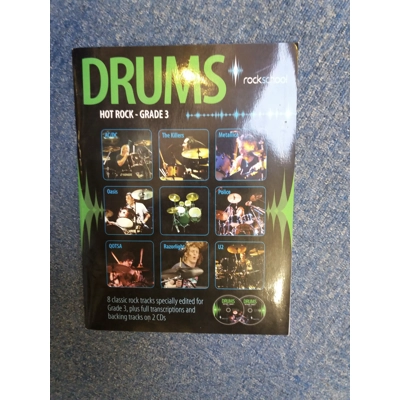 Rockschool Drums Hot Rock Grade 3 Book & 2 Cds