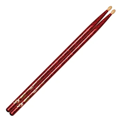 Vater Color Wrap 5A Red Sparkle Wood Tip