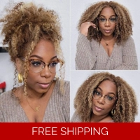 Kinky Curly 13x4 Lace Wig 180% De..