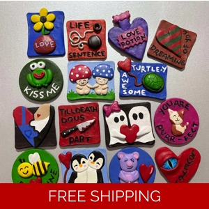 Valentine’s Day Fridge Magnets – Handmade Small Gift Ideas..
