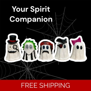A Spirit Companion | Halloween Handmade Ghost Sculpture | Ghost Figurine | Supportive Friend