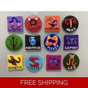 A Zodiac Fridge Magnet – One for Each Star Sign | Horoscope Home Decor | Astrology | Magical Gifts