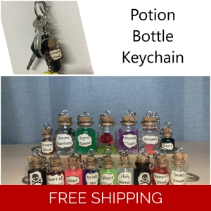 A Potion Bottle Keychain Collection - Get yours today