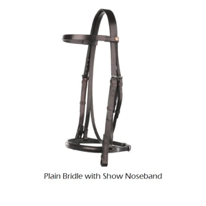 Leather Bridle with Show Noseband