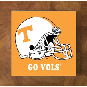 Tennessee Volunteers GLASS Coasters x 4