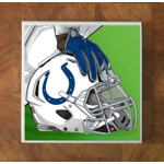 Indianapolis Colts GLASS Coasters x 4