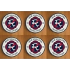 New England Revolution Round Coasters x 6