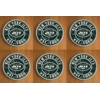 New York Jets Round Coasters x 6
