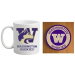 Washington Huskies 11oz Mug & Coaster Set