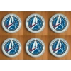 Star Trek Round Coasters x 6