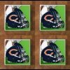 Chicago Bears GLASS Coasters x 4