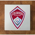 Colorado Rapids GLASS Coasters x 4