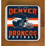 Denver Broncos Coasters x 6
