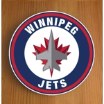 Winnipeg Jets Round Coasters x 6