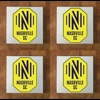 Nashville SC GLASS Coasters x 4