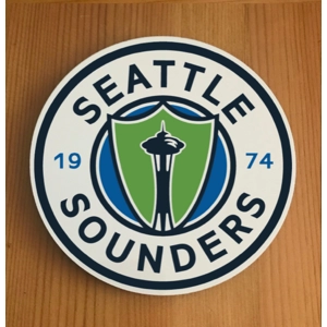 Seattle Sounders Round Coasters x 6