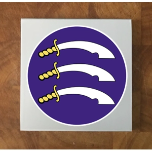 Middlesex GLASS Coasters x 4