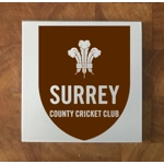 Surrey GLASS Coasters x 4