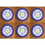 Leeds Utd Round Coasters x 6
