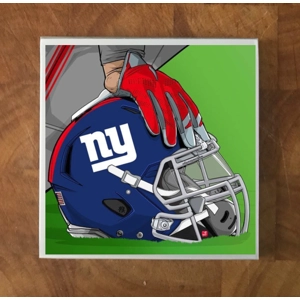 New York Giants GLASS Coasters x 4