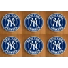 New York Yankees Round Coasters x 6