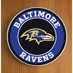 Baltimore Ravens Round Coasters x 6