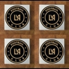 Los Angeles Football Club GLASS Coasters x 4