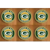 Green Bay Packers Round Coasters x 6