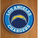 Los Angeles Chargers Round Coasters x 6