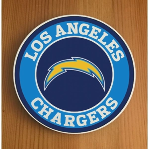 Los Angeles Chargers Round Coasters x 6