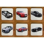 Ford Mustang Coasters x 6