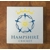 Hampshire GLASS Coasters x 4