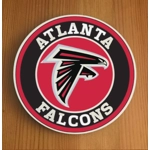 Atlanta Falcons Round Coasters x 6