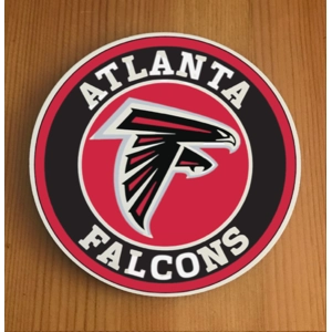 Atlanta Falcons Round Coasters x 6