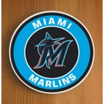 Miami Marlins Round Coasters x 6