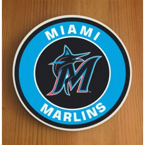 Miami Marlins Round Coasters x 6