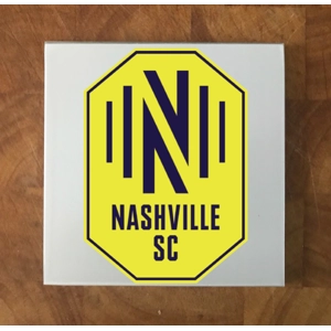 Nashville SC GLASS Coasters x 4