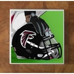 Atlanta Falcons GLASS Coasters x 4