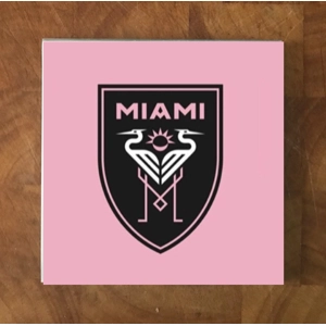 Inter Miami CF GLASS Coasters x 4