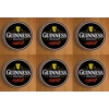 Guinness Round Coasters x 6