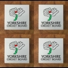 Yorkshire GLASS Coasters x 4