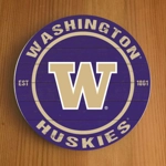 Washington Huskies Round Coasters x 6